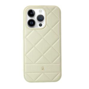 PIEL-ROMBO IPHONE 14 PRO BLANCO