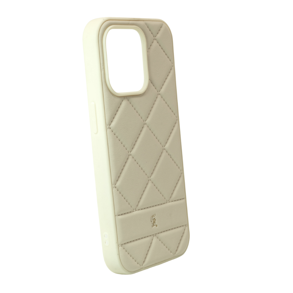 PIEL-ROMBO IPHONE 14 BLANCO