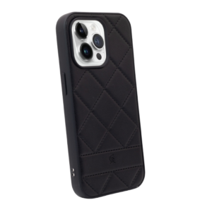 PIEL-ROMBO IPHONE 14 NEGRO