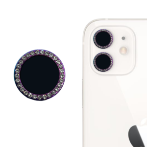 PROTECTOR DIAMANTE-2 CAMARA IND IPHONE 14 MORADO