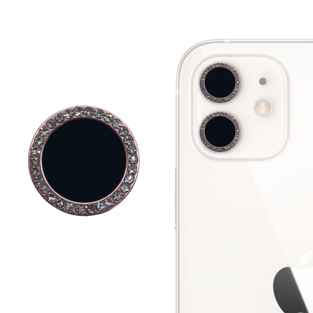 PROTECTOR DIAMANTE-2 CAMARA IND IPHONE 11 ROSA