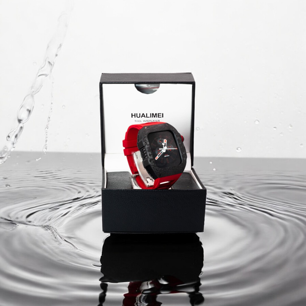 EXTENSIBLE SILICON HUBLOT ROJO 45MM APPLEWATCH