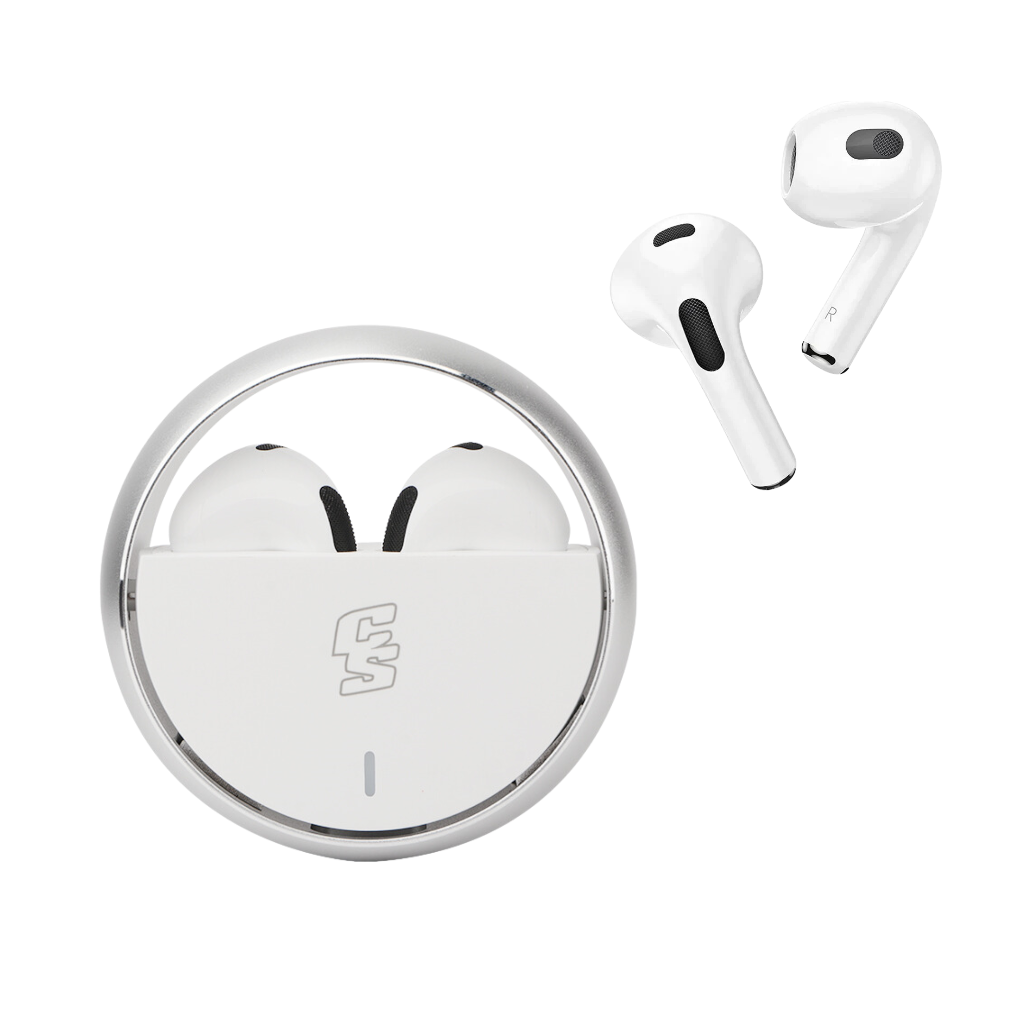 AUDIFONOS CYBERSHOP INPOD2 PLATA PLANET DESIGN