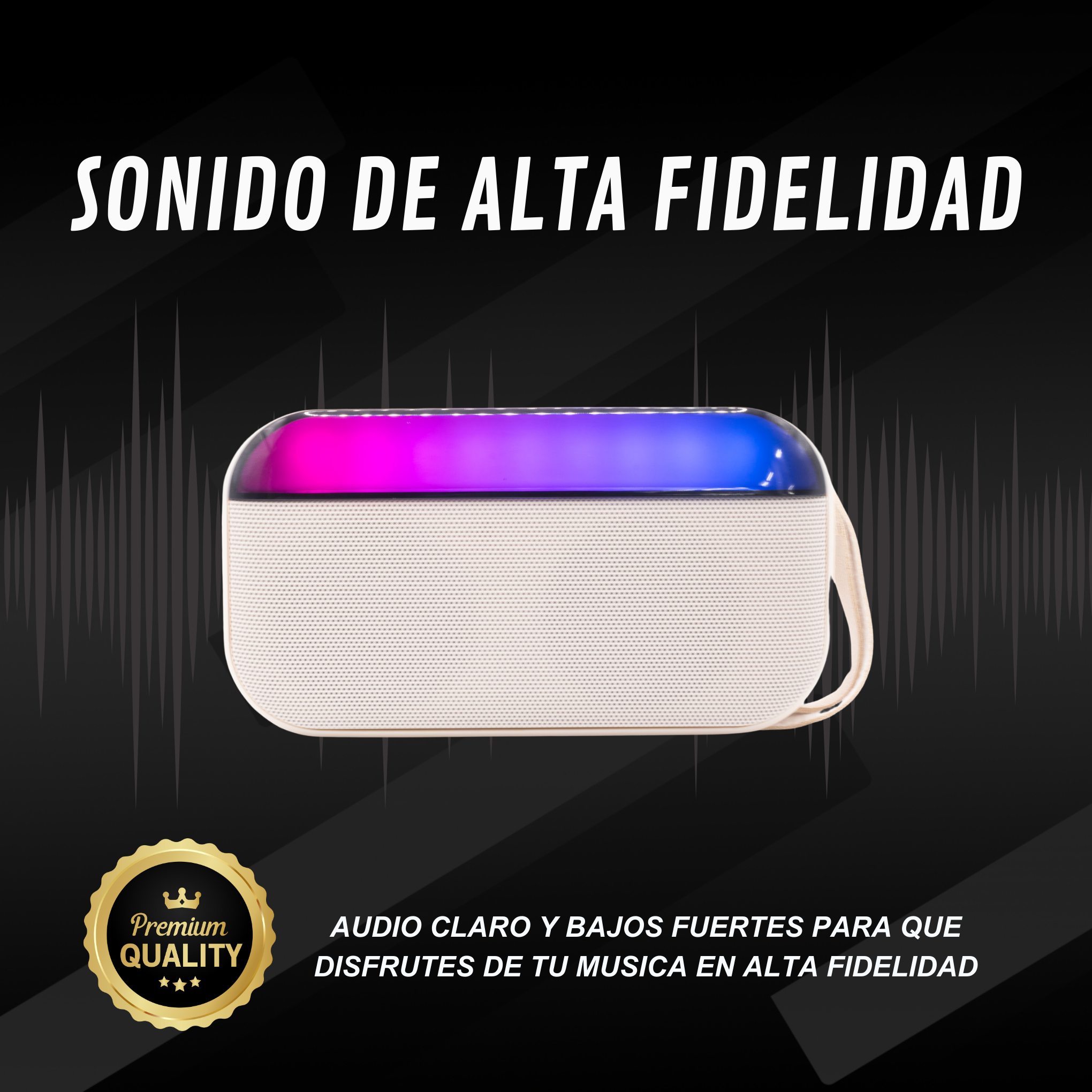 BOCINA BT/FM/USB/SD CYBERSHOP BLANCA