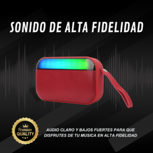 BOCINA BT/FM/USB/SD CYBERSHOP ROJA