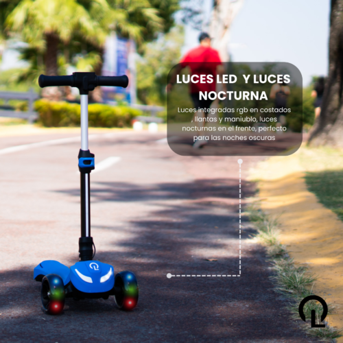 SCOOTER KIDS A3 PRO 60W MOTOR AZUL - Imagen 2