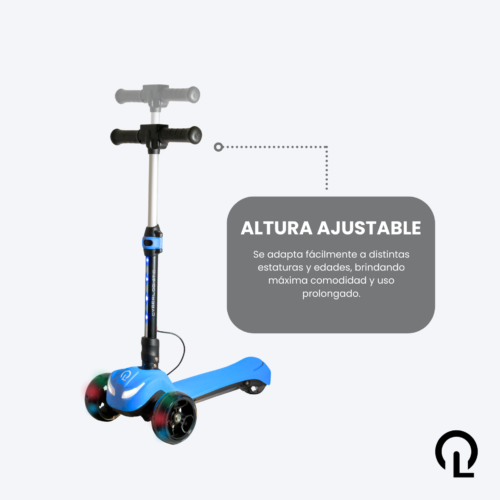 SCOOTER KIDS A3 PRO 60W MOTOR AZUL - Imagen 3