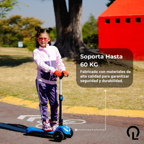 SCOOTER KIDS A3 PRO 60W MOTOR AZUL - Imagen 4