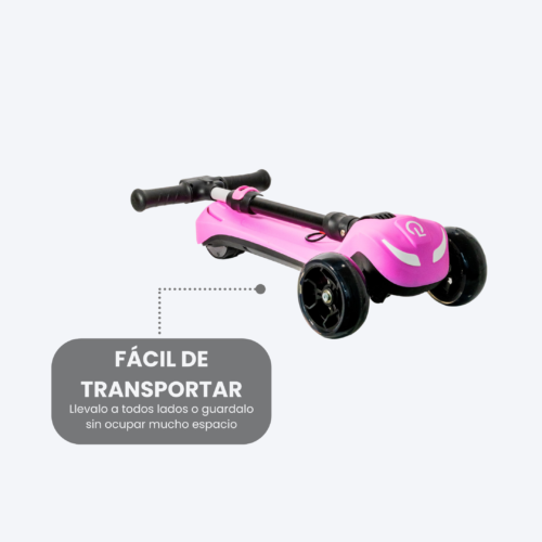 SCOOTER KIDS A3 PRO 60W MOTOR ROSA - Imagen 6