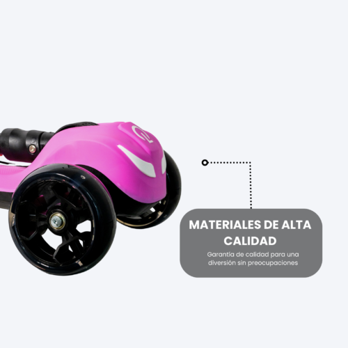 SCOOTER KIDS A3 PRO 60W MOTOR ROSA - Imagen 8