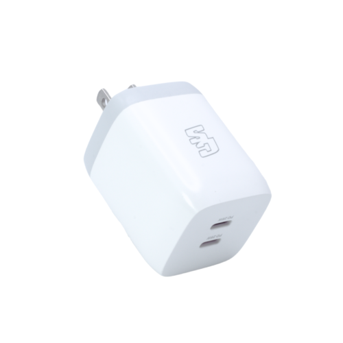 CUBO CARGADOR 50W 2 PUERTO TIPO-C CYBERSHOP - Imagen 1