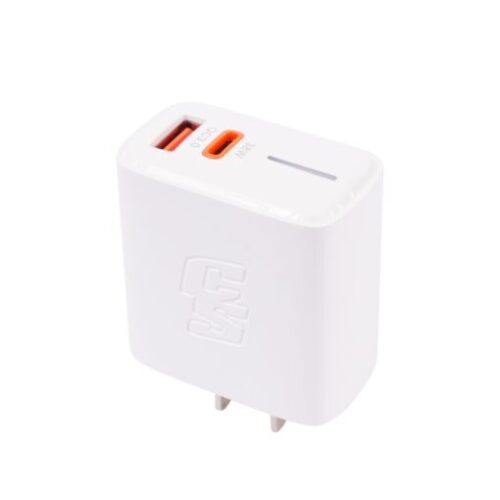 CARGADOR TURBO PRO 38W PD+QC 1 TYPE-C 1 USB-A CYBERSHOP BLAN - Imagen 2