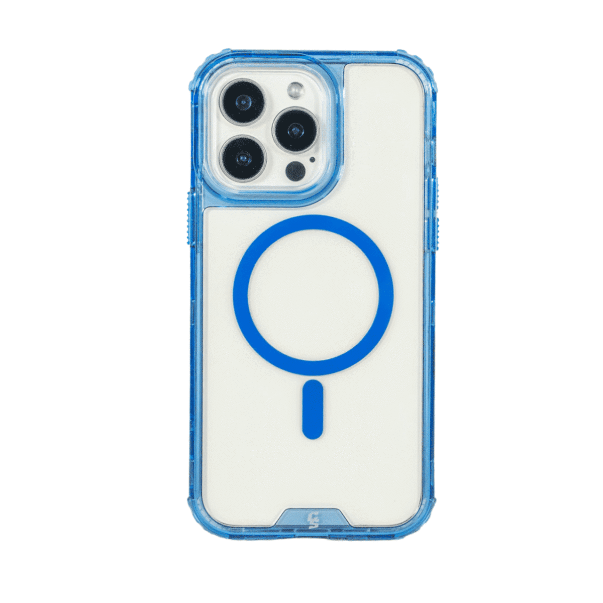 FUNDA MAGSAFE 3IN1 TRANSPARENTE AZUL IPHONE 14 PRO