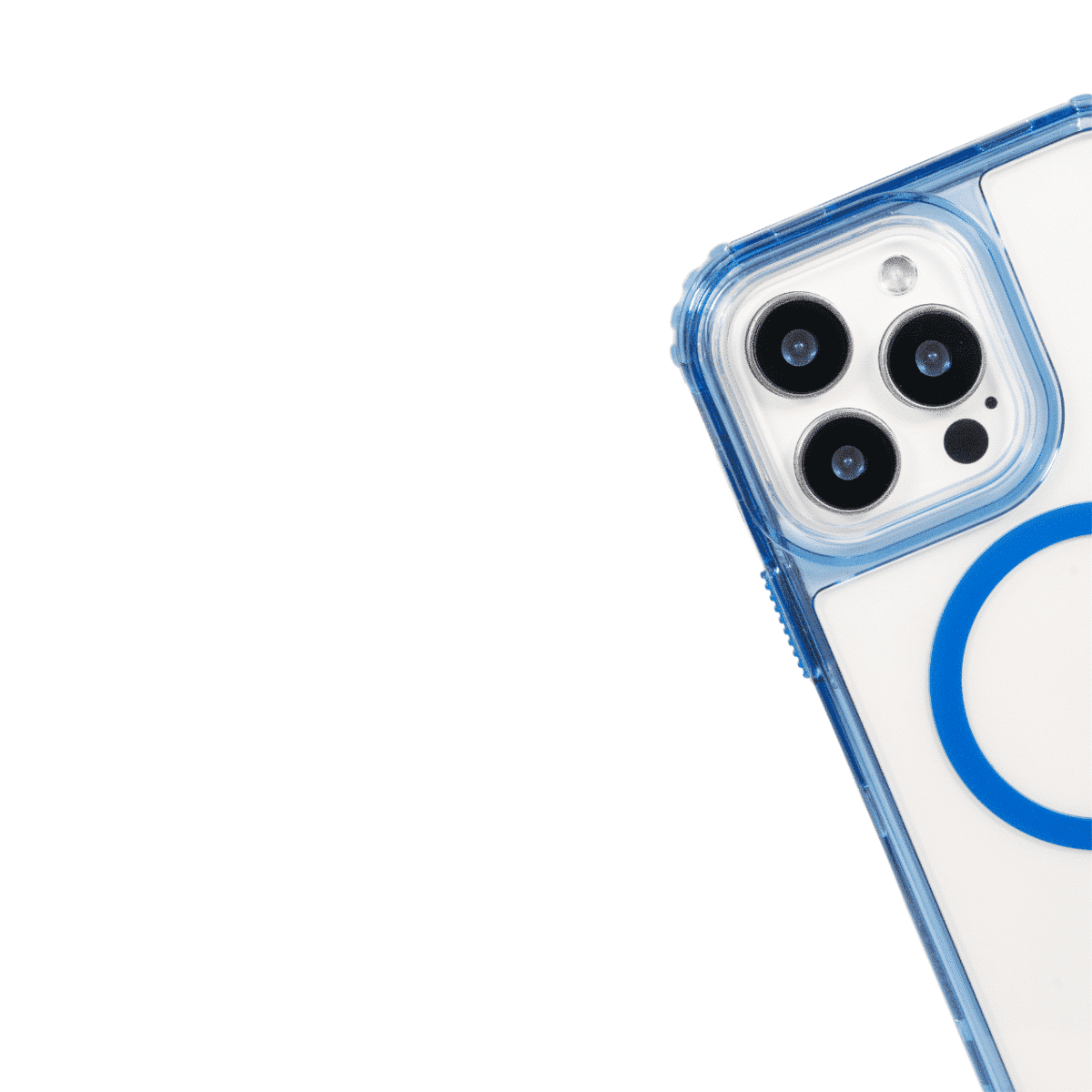 FUNDA MAGSAFE 3IN1 TRANSPARENTE AZUL IPHONE 14 - Imagen 5