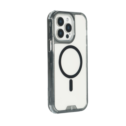 FUNDA MAGSAFE 3IN1 TRANSPARENTE NEGRO IPHONE 15 PRO - Imagen 3