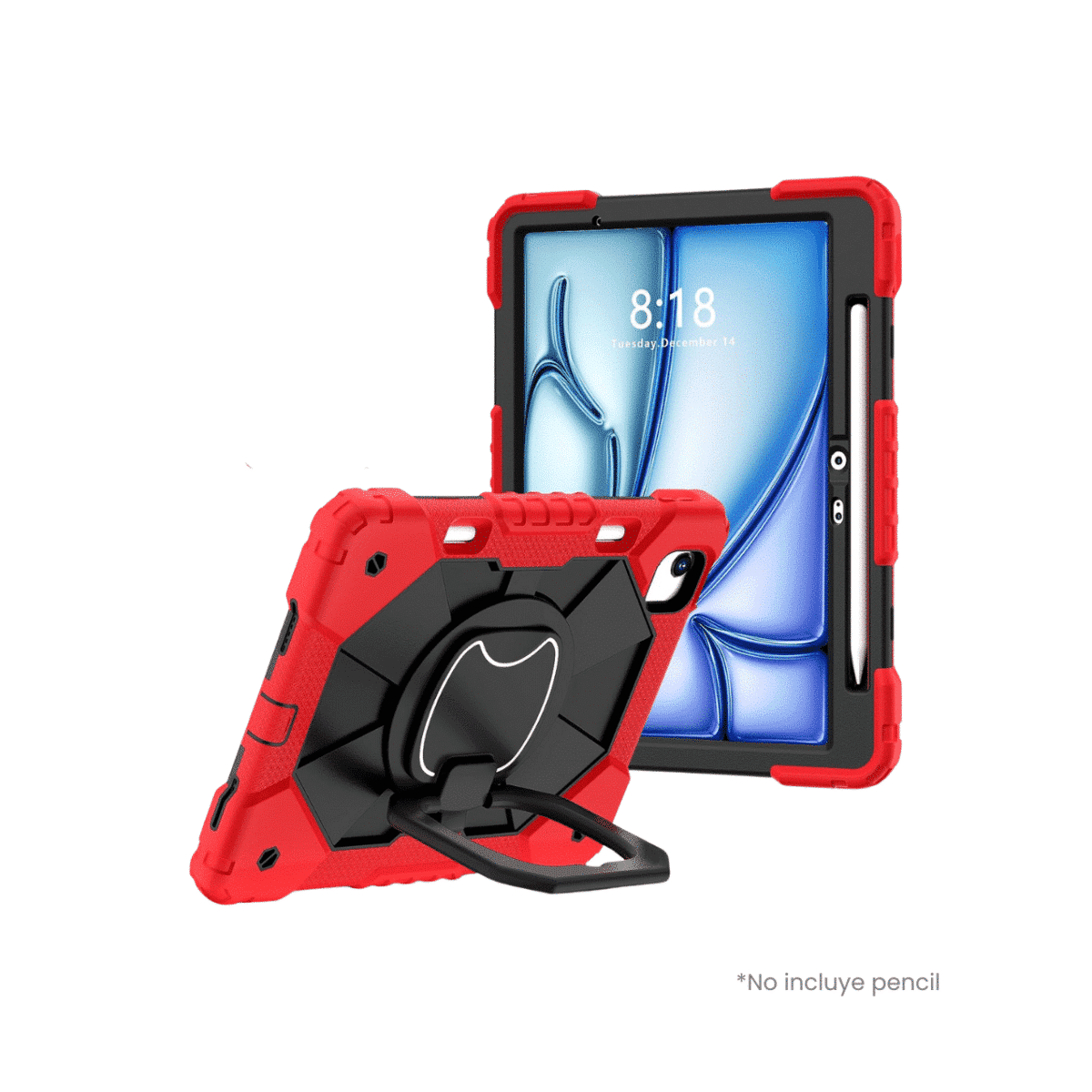 FUNDA TABLET SURVIVOR-6 SAMSUNG A8 2020 ROJO