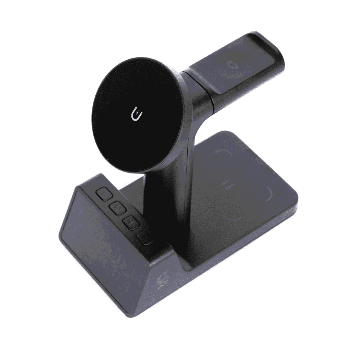 BASE DE CARGA 5 EN 1 RELOJ/CELULAR/SMARTWATCH/AUDIFONOS/USB- - Imagen 2