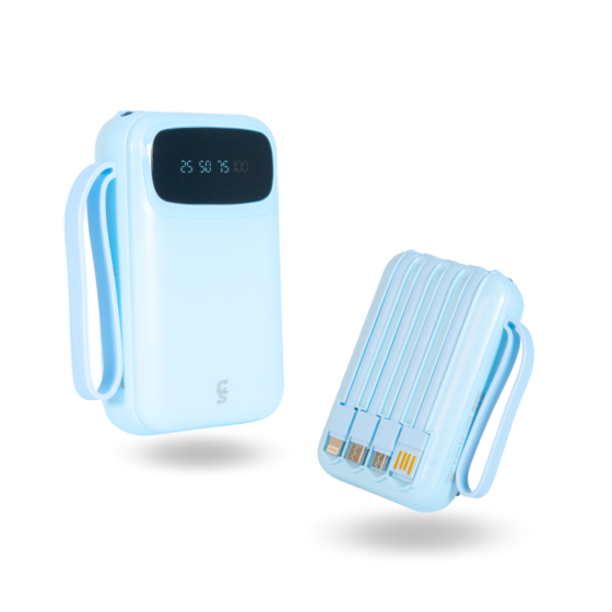 BATERIAL PORTATIL 10,000 CYBERSHOP BELLUM AZUL - Imagen 1