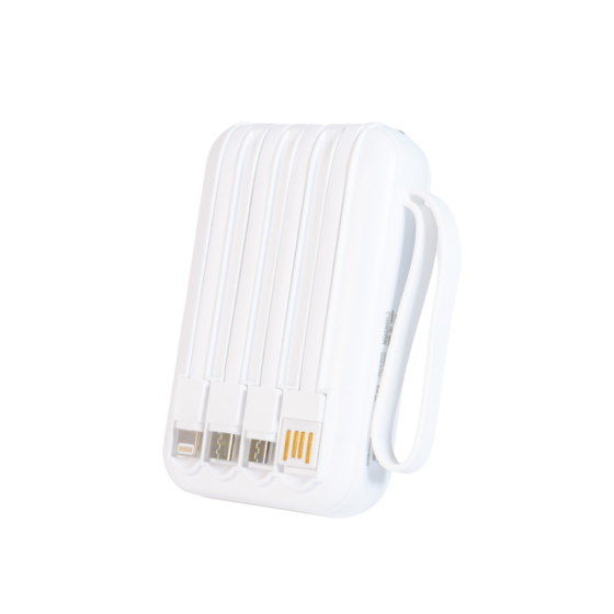 BATERIAL PORTATIL 10,000 CYBERSHOP BELLUM BLANCO - Imagen 2